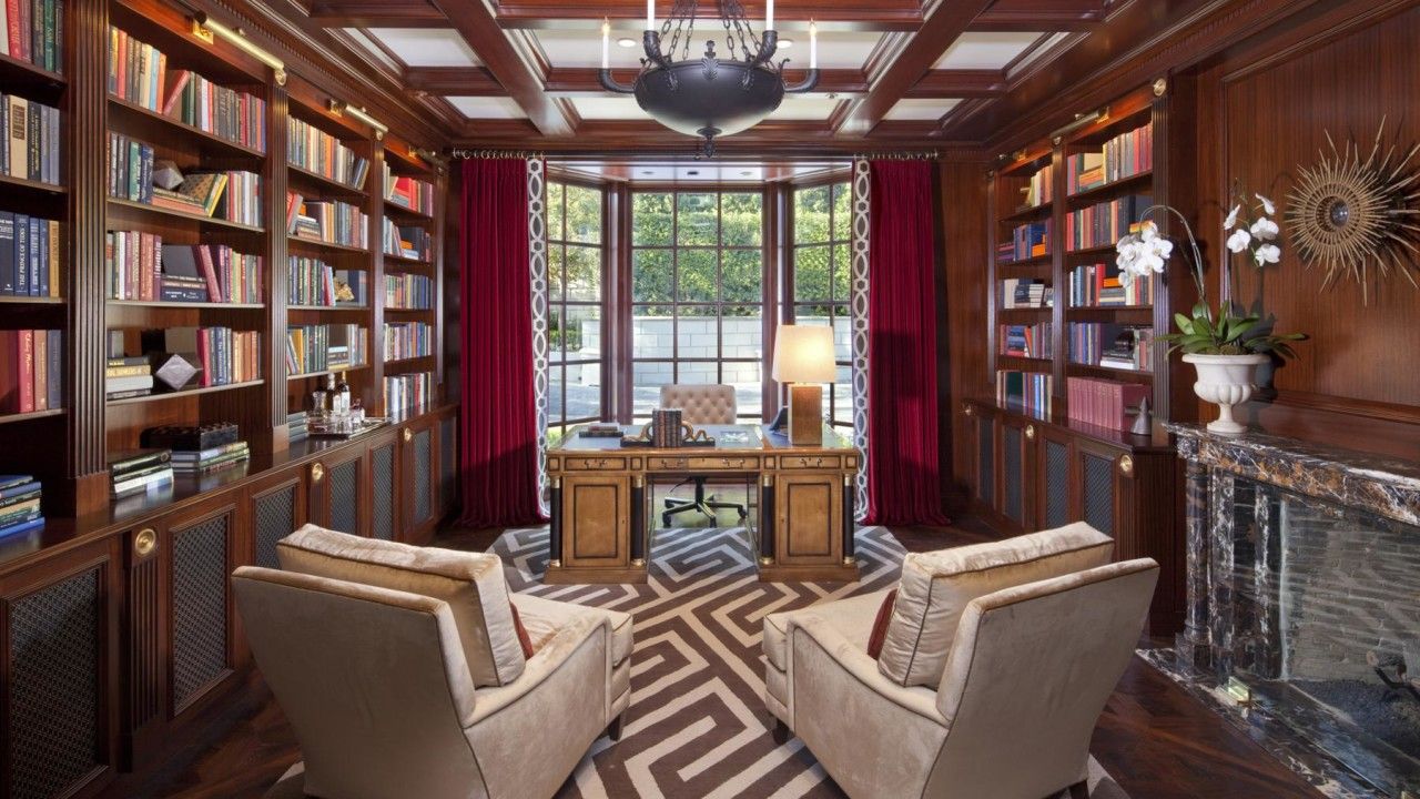 Home Library with white chairs | post pandemic architectural trends | Dean Larkin Design