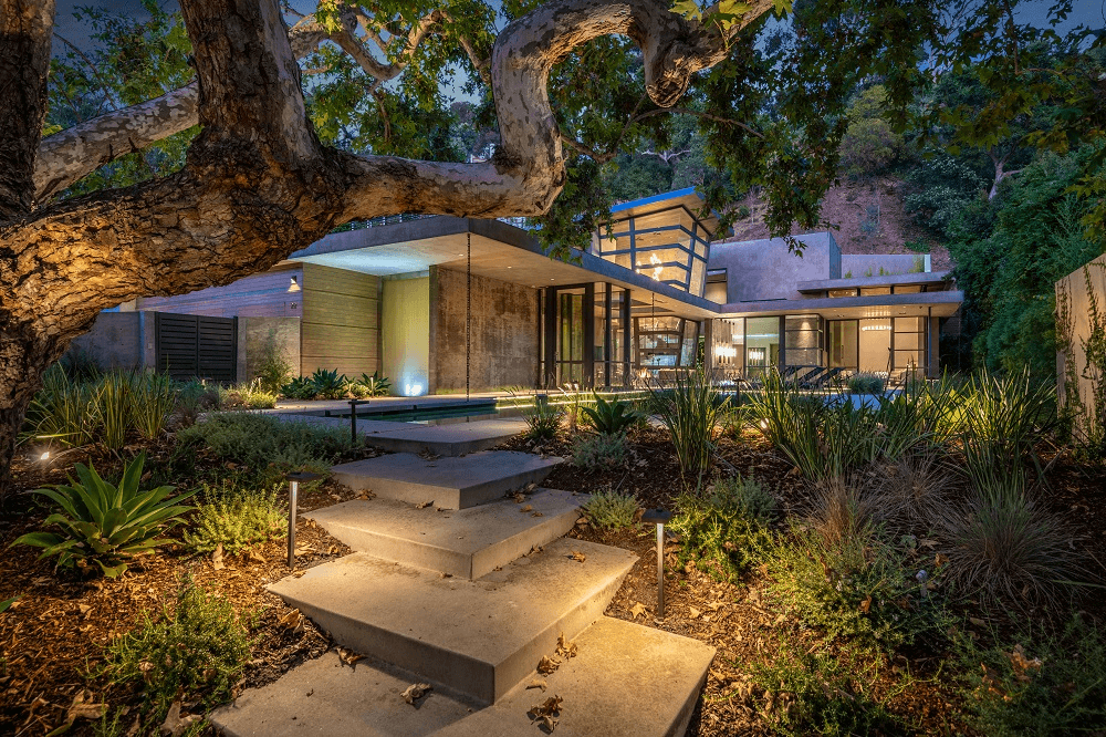 Latimer | full home view from tree| features of contemporary architecture Design | Dean Larkin Design