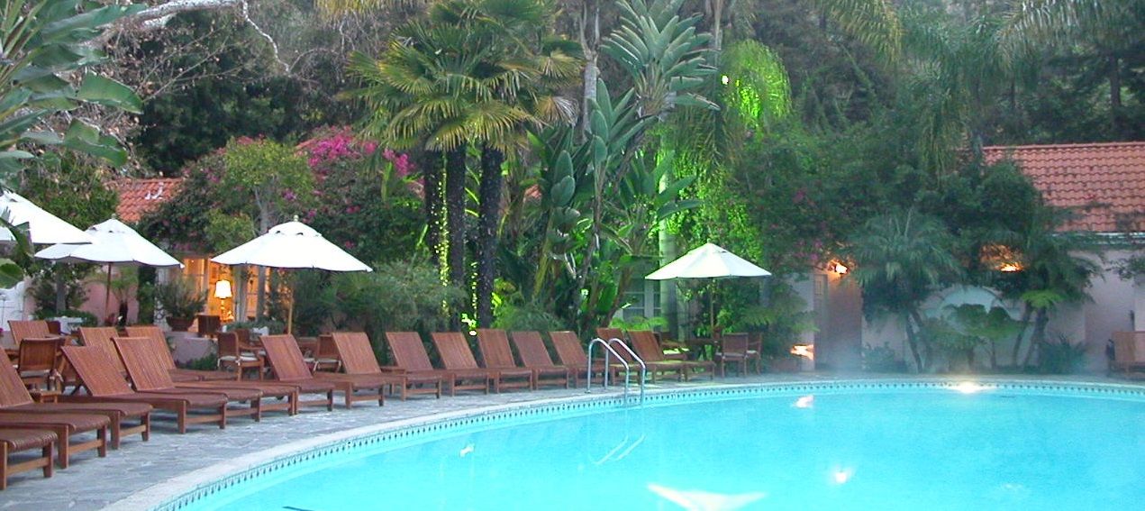 Pool at the Hotel Bel Air in California | Dean Larkin Design- luxury architect in Bel Air CA