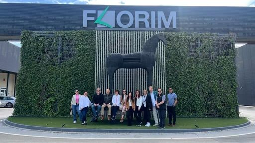 Group of people invited to visit FLorim factory in Italy-Dean Larkin Design