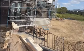 Construction site - rebuilding after the 2025 LA Fires - Dean Larkin Design