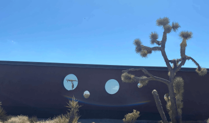 outside view of the Faith Project, from the Joshua Tree - Dean Larkin Design