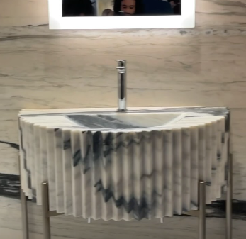 Kast concrete amalgamation sink -Design Innovations at KBIS 2024- Dean Larkin Design