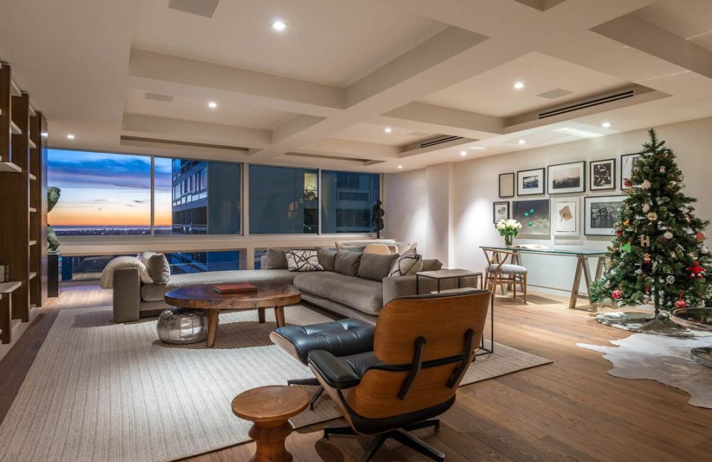 windows show view of Los Angelese | contemporary residential architecture design | Dean Larkin Design